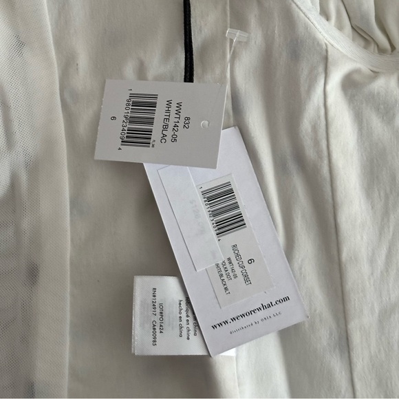 NWT WEWOREWHAT Polka Dot Ruched Cup Corset Bustier Top - Picture 8 of 8